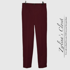 Talbots Heritage Slim Stretch Pants Merlot 2